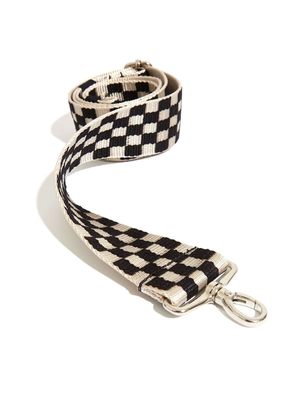 shortyLOVE Boardwalk Black Cream Checker Bag Strap NWT